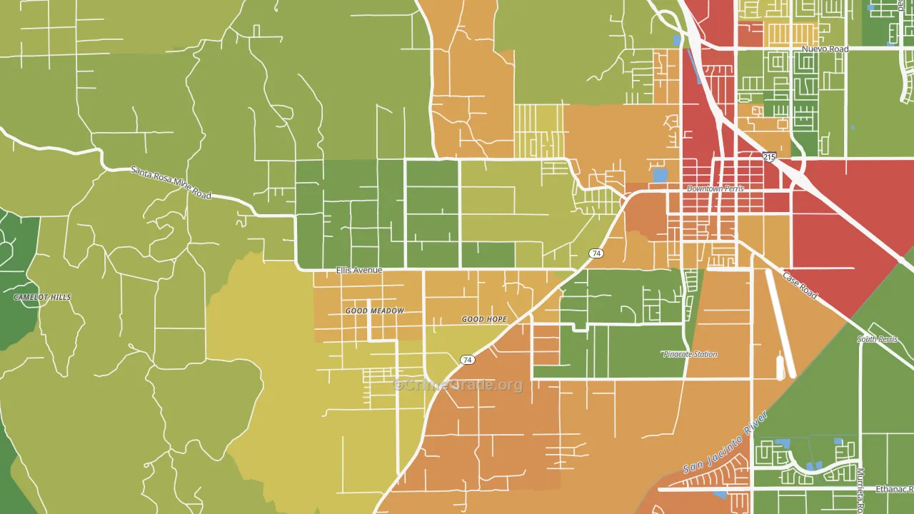 Good Hope, CA Map of Vandalism Rates