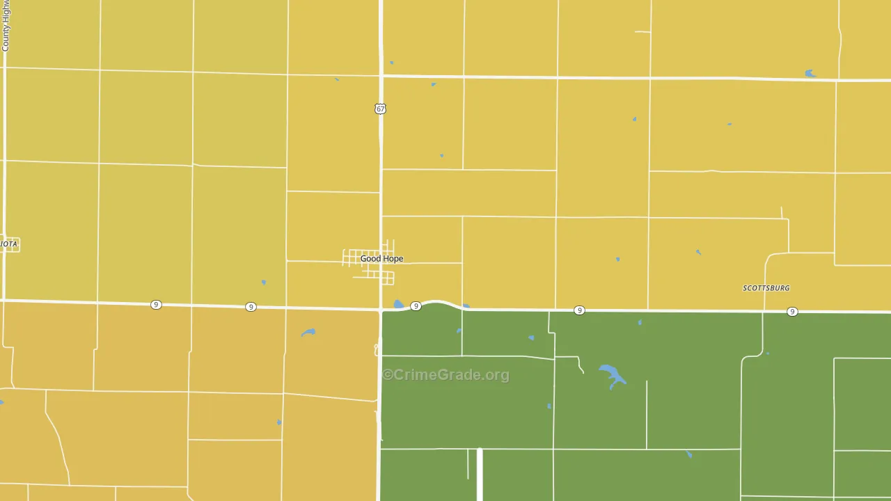 Good Hope, IL Map of Vandalism Rates