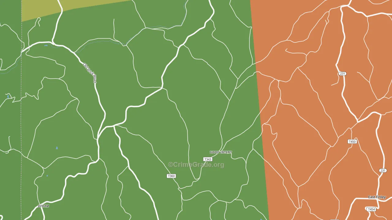 Good Intent, PA Map of Vandalism Rates
