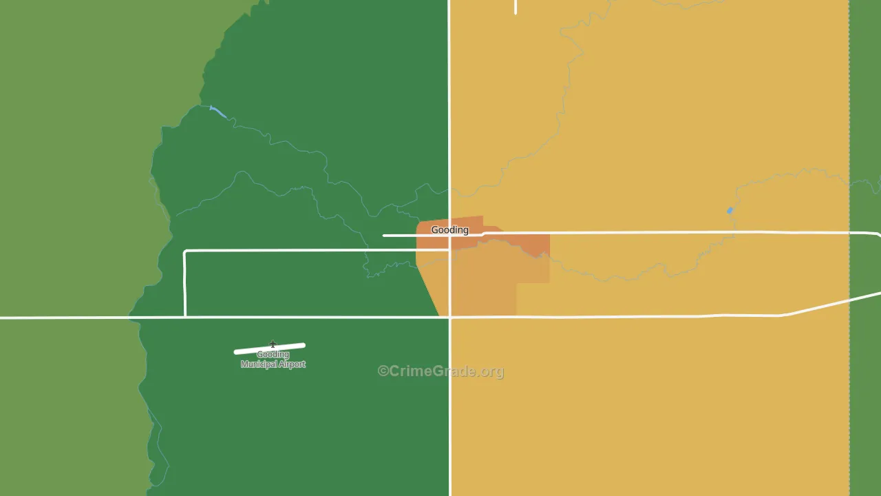 Gooding, ID Map of Vandalism Rates