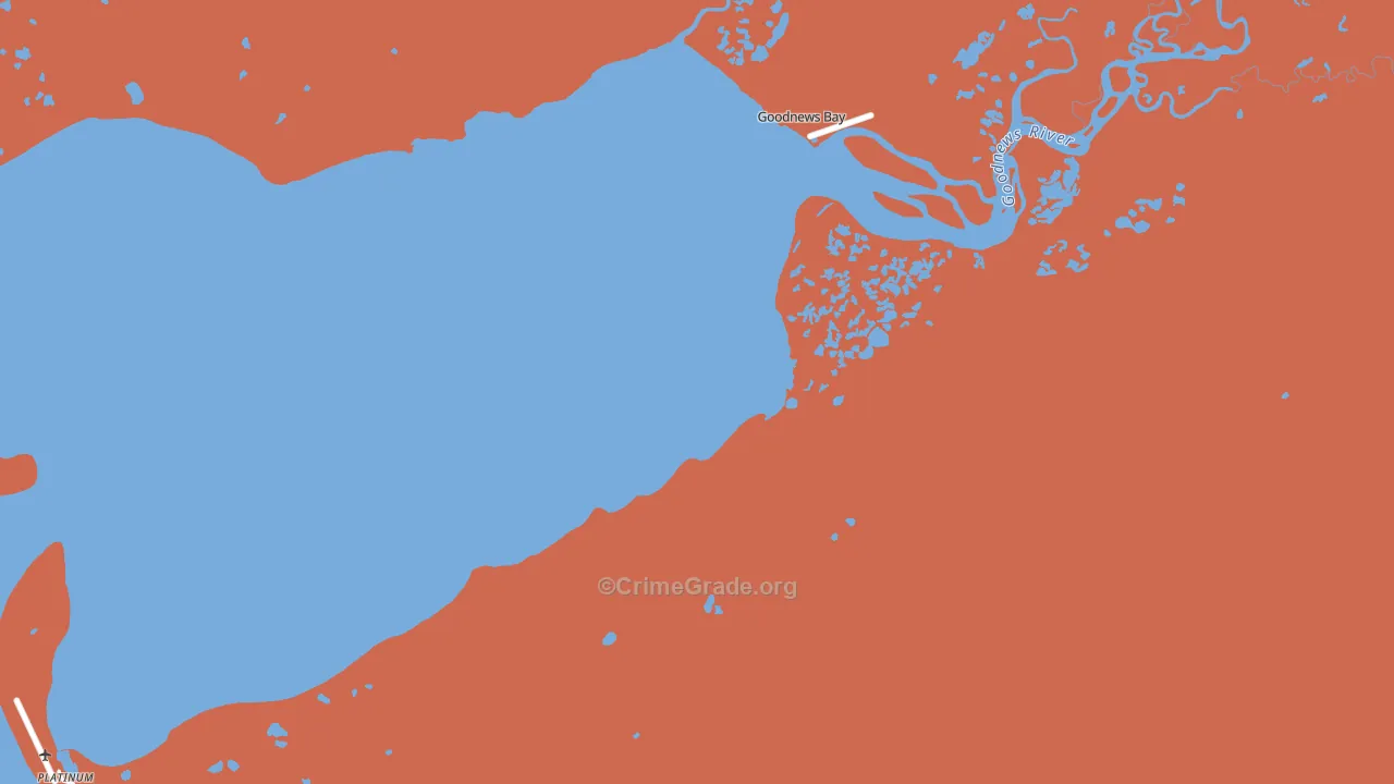 Goodnews Mining Camp, AK Map of Vandalism Rates
