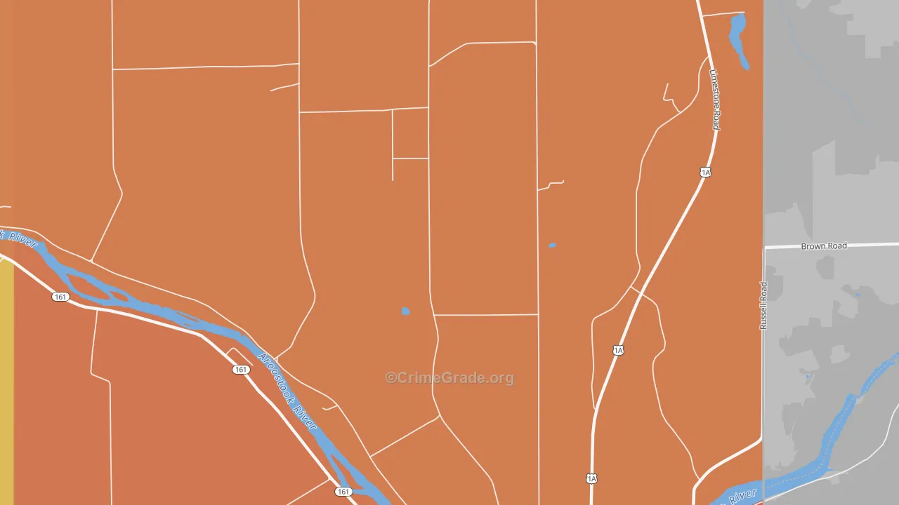 Goodrich, ME Map of Vandalism Rates