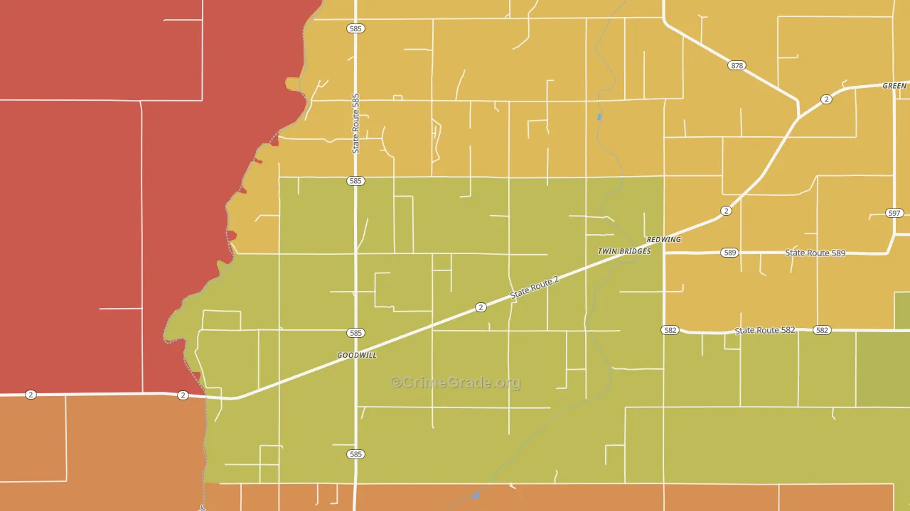 Goodwill, LA Map of Vandalism Rates