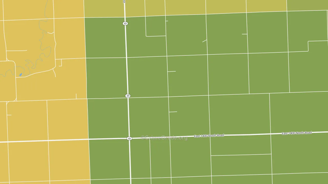 Goodwine, IL Map of Vandalism Rates