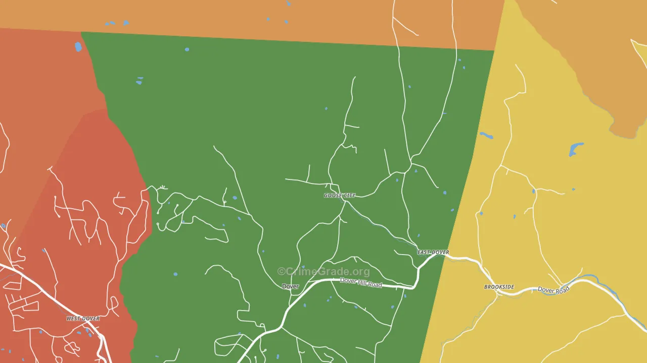 Goose City, VT Map of Vandalism Rates