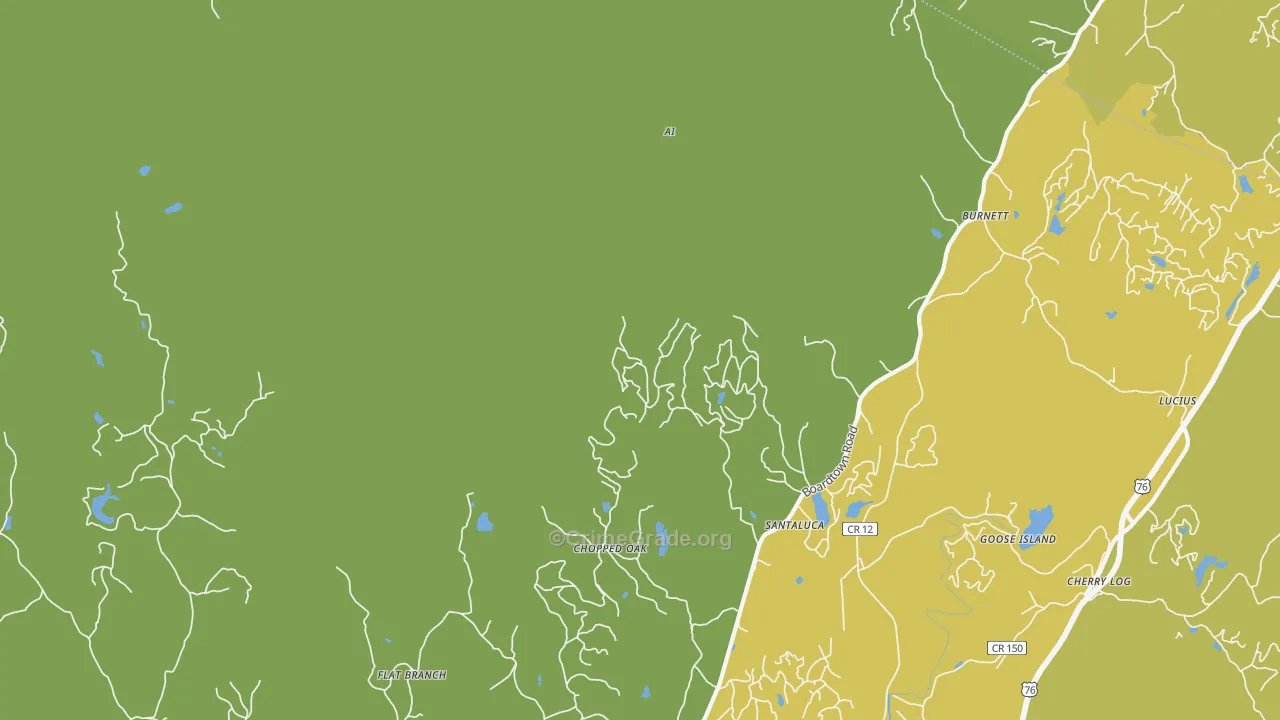 Goose Island, GA Map of Vandalism Rates