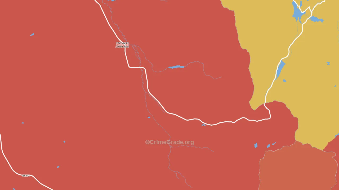 Gould, CO Map of Vandalism Rates