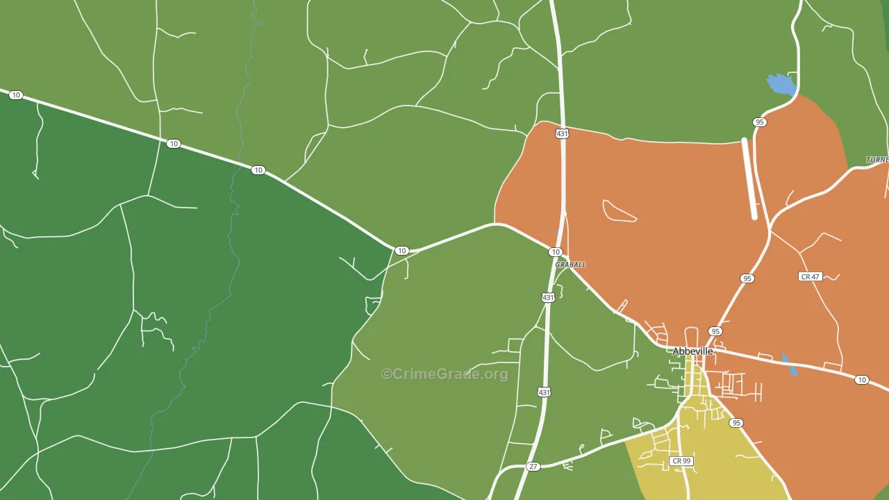 Graball, AL Map of Vandalism Rates