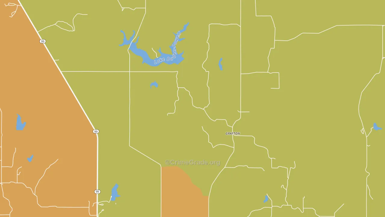 Grafton, KS Map of Vandalism Rates