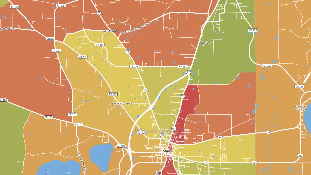 Graham, FL Map of Vandalism Rates