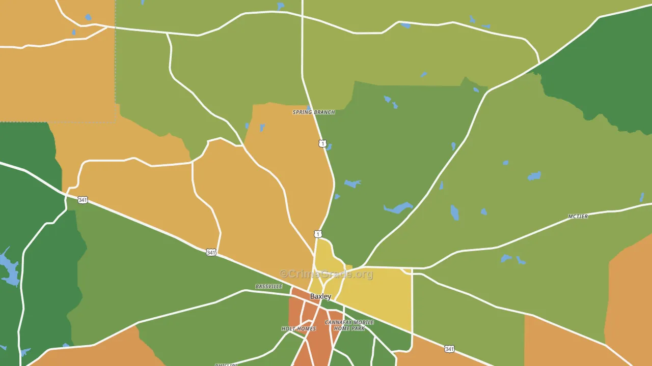 Graham, GA Map of Vandalism Rates
