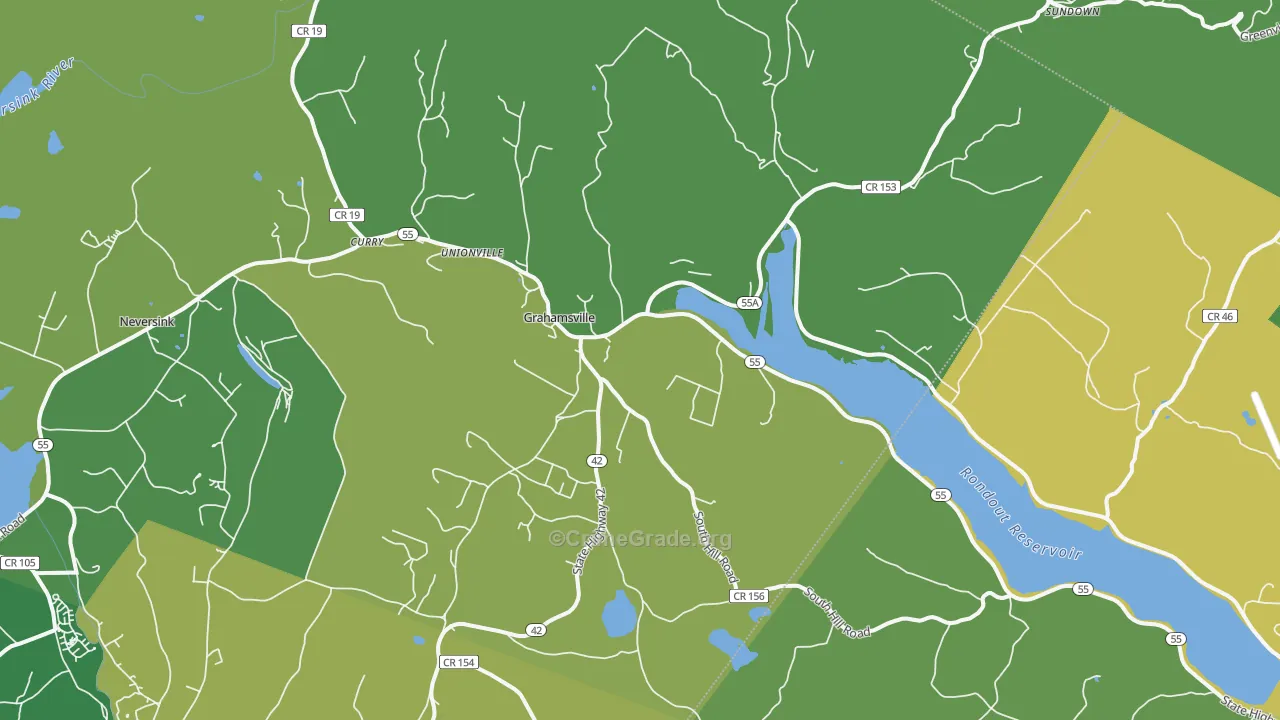 Grahamsville, NY Map of Vandalism Rates