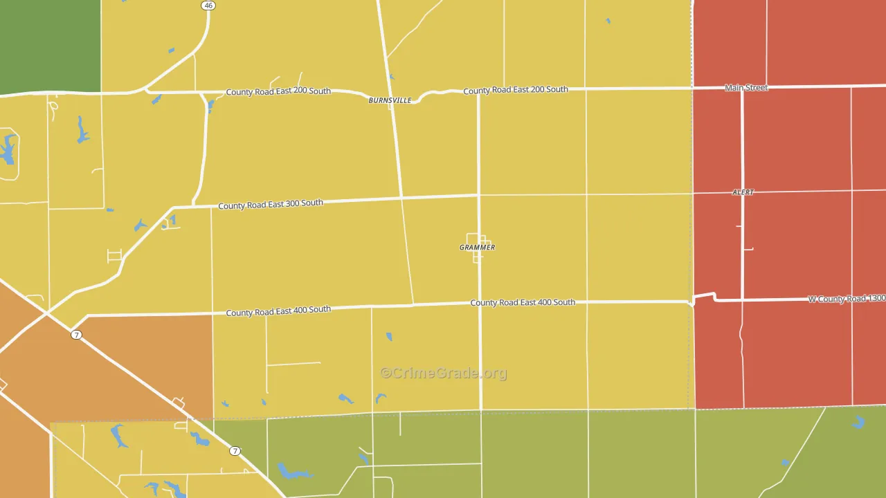 Grammer, IN Map of Vandalism Rates