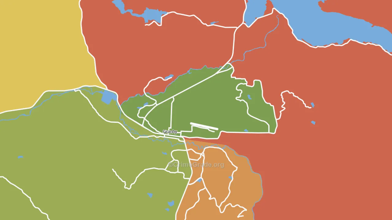 Granby, CO Map of Vandalism Rates