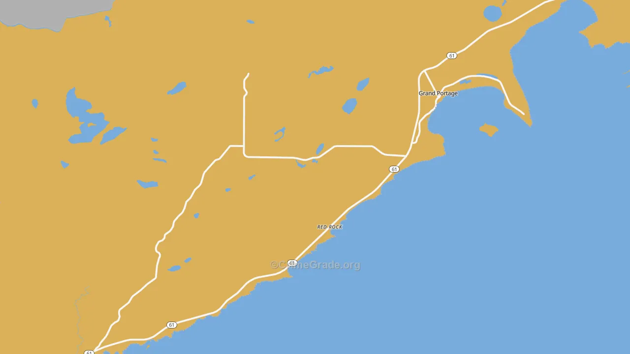 Grand Portage, MN Map of Vandalism Rates