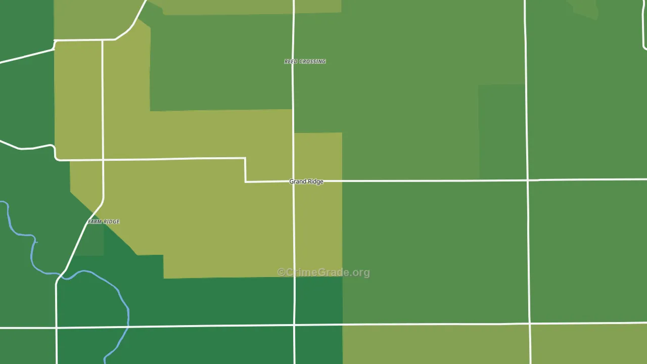 Grand Ridge, IL Map of Vandalism Rates