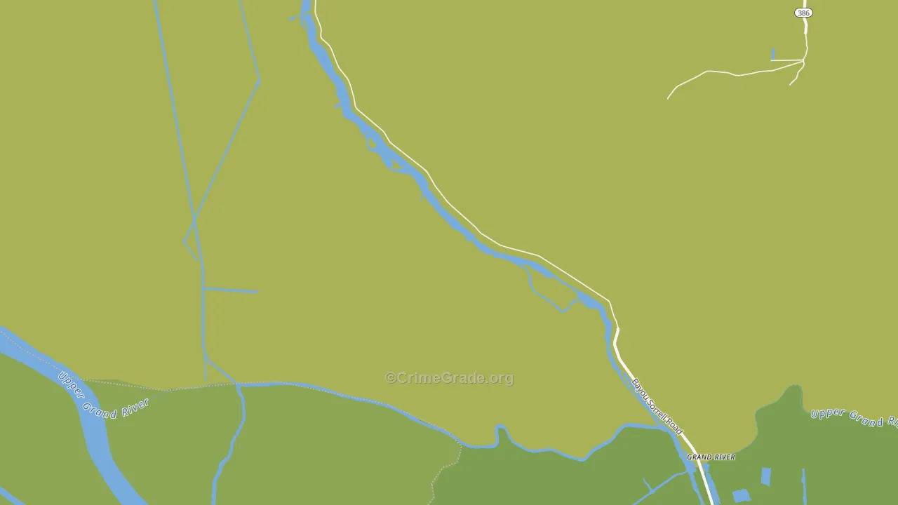 Grand River, LA Map of Vandalism Rates