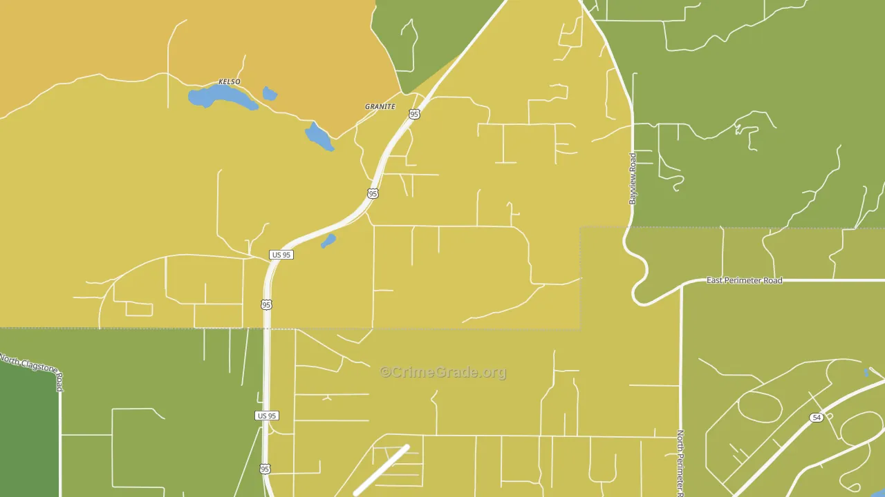 Granite, ID Map of Vandalism Rates
