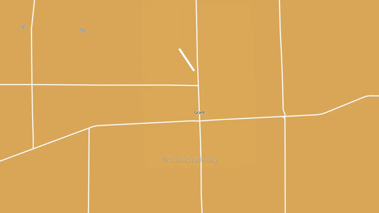 Grant, NE Map of Vandalism Rates