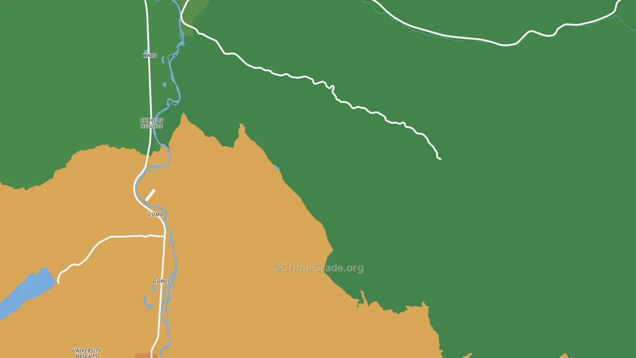 Grantsdale, MT Map of Vandalism Rates