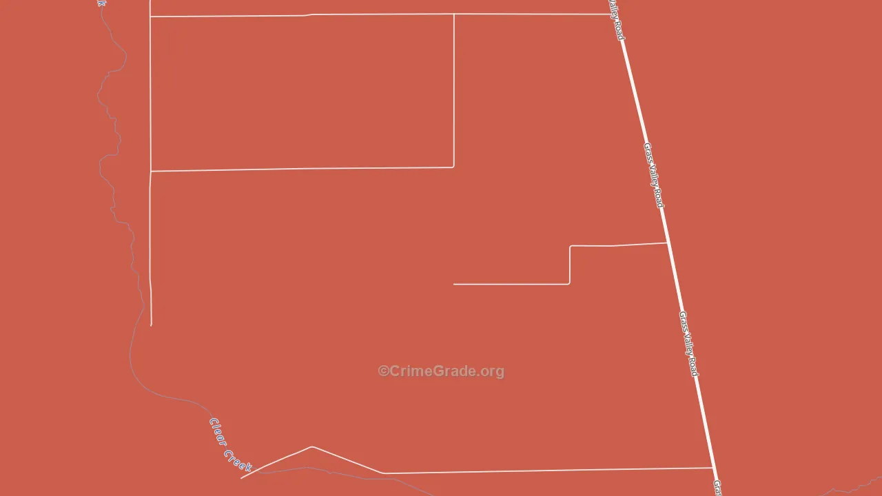 Grass Valley, NV Map of Vandalism Rates