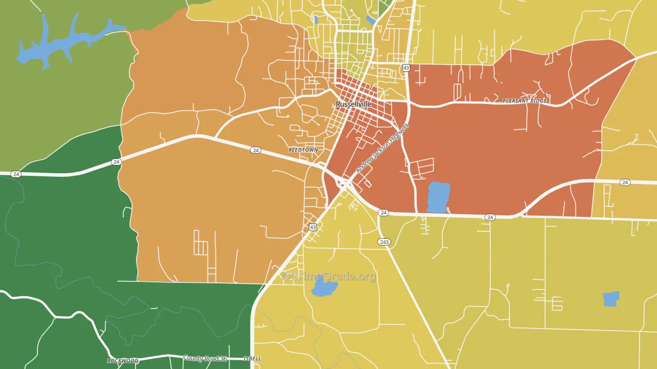 Gravel Hill, AL Map of Vandalism Rates