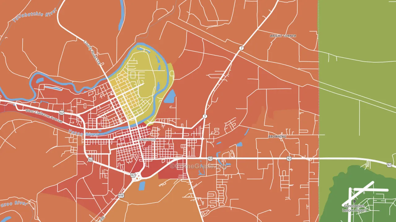 Gravel Hill, MS Map of Vandalism Rates