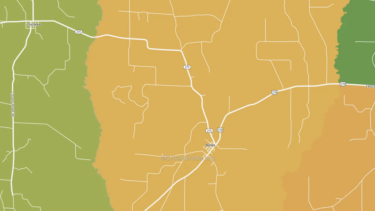 Gravelridge, AR Map of Vandalism Rates