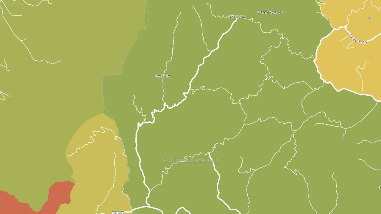 Grayson, NC Map of Vandalism Rates