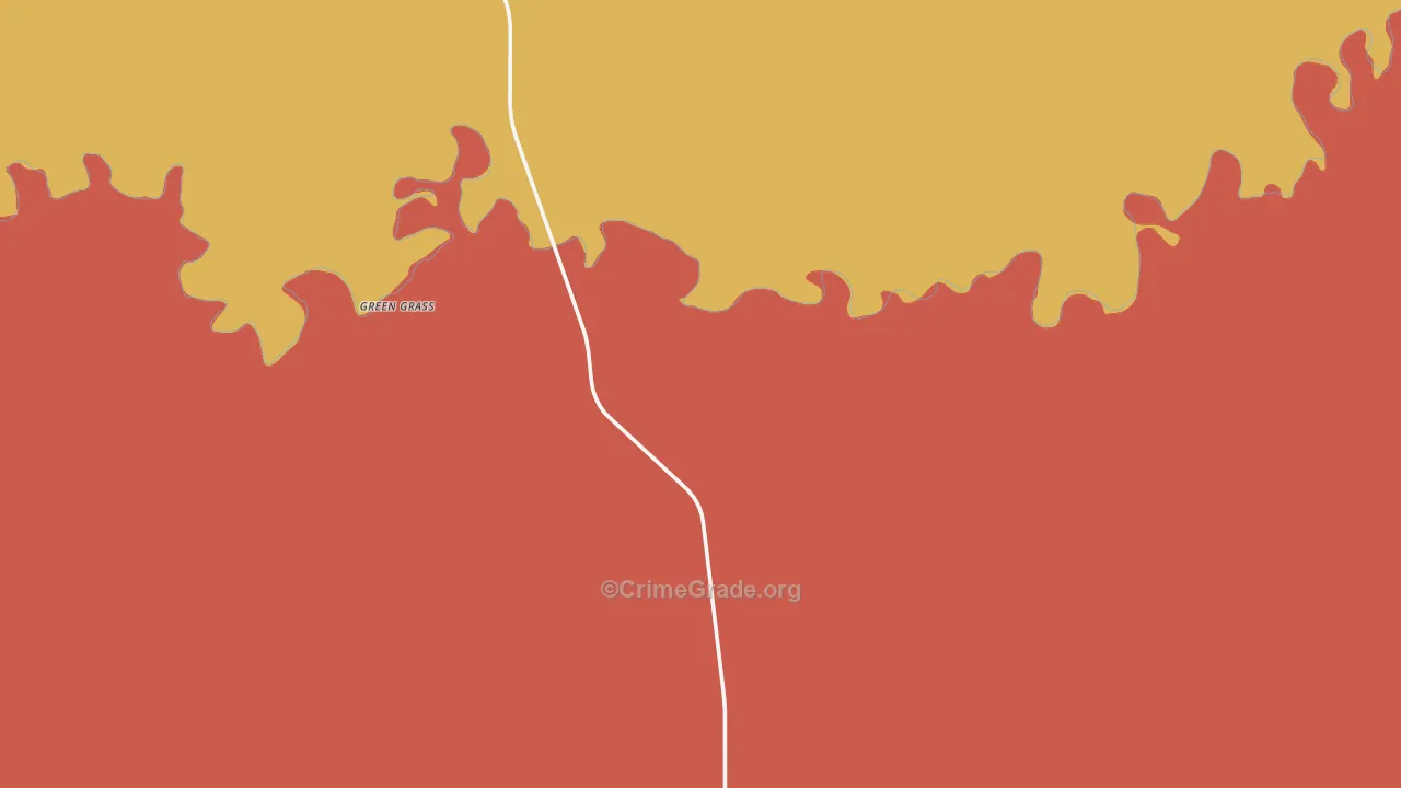 Green Grass, SD Map of Vandalism Rates