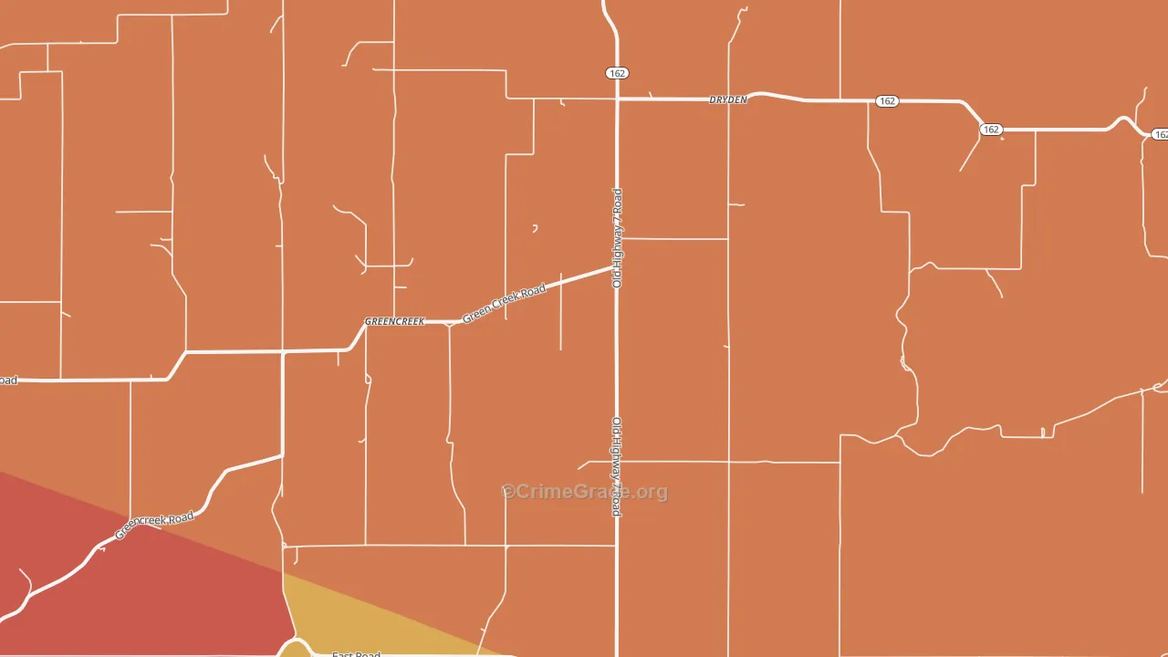 Greencreek, ID Map of Vandalism Rates