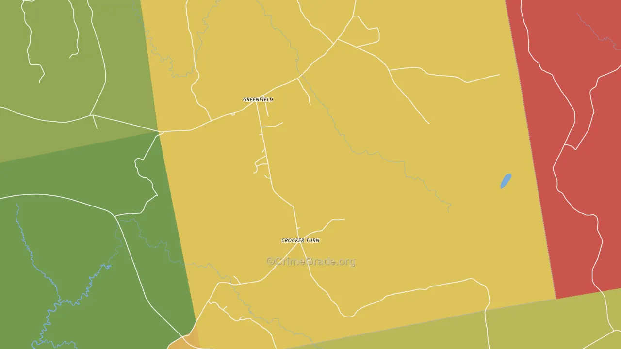 Greenfield, ME Map of Vandalism Rates