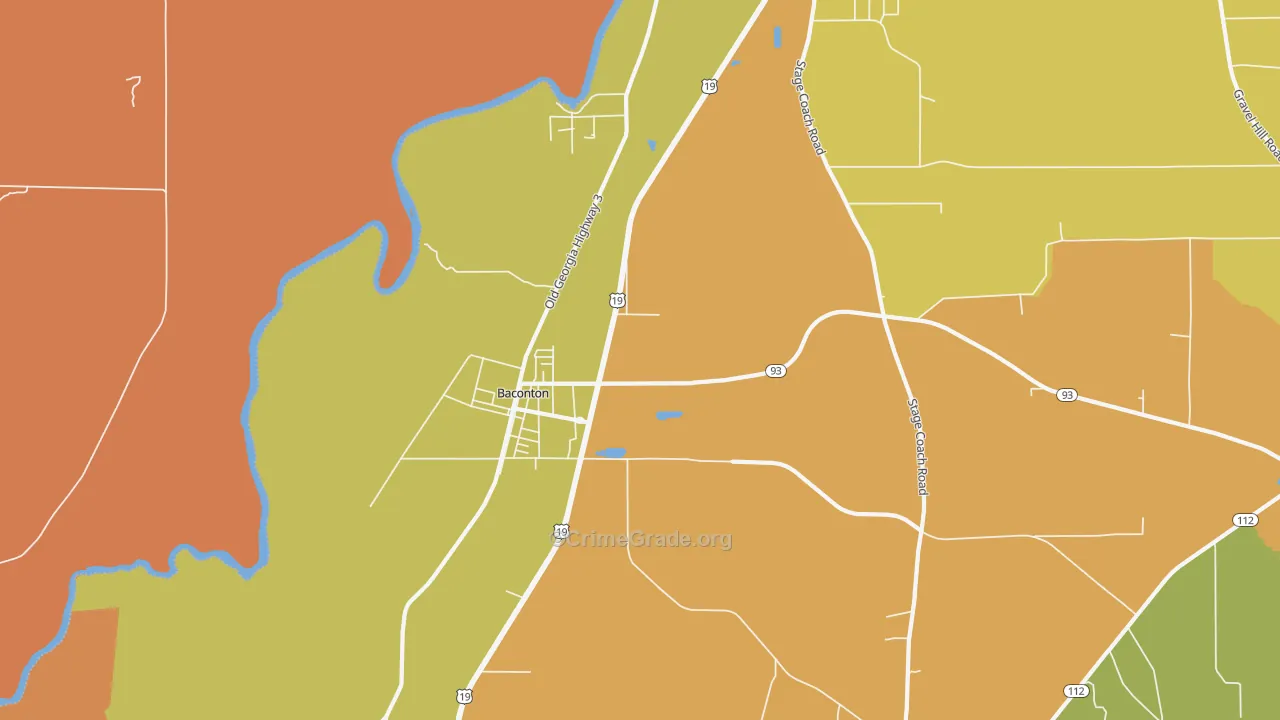 Greenough, GA Map of Vandalism Rates