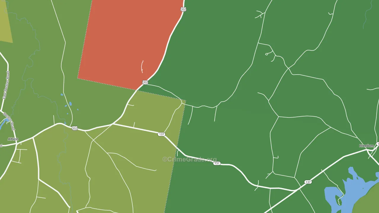 Greens Corner, ME Map of Vandalism Rates