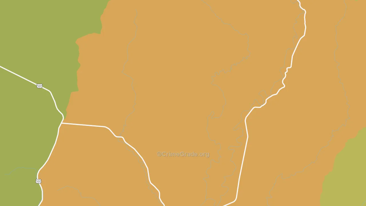 Greenwood, WA Map of Vandalism Rates