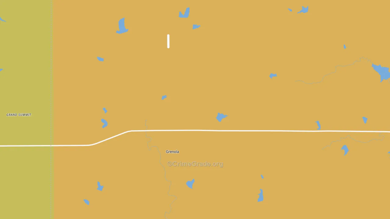 Grenola, KS Map of Vandalism Rates