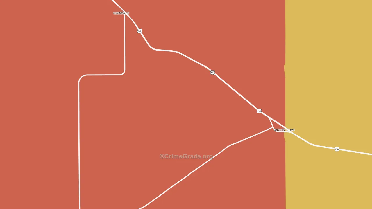 Grenville, NM Map of Vandalism Rates
