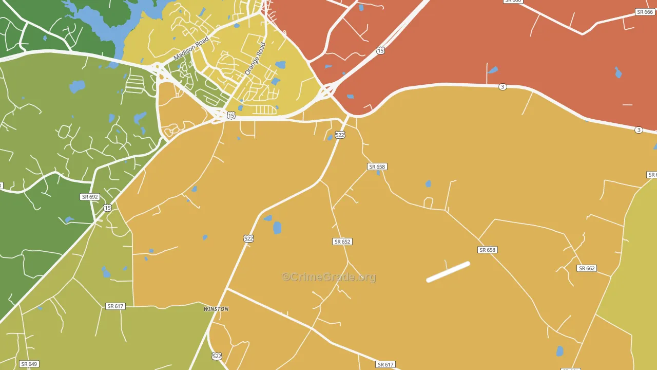 Griffinsburg, VA Map of Vandalism Rates