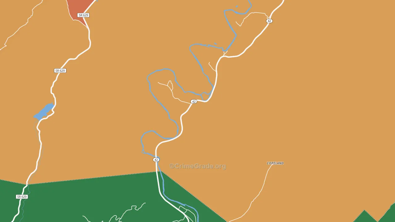 Griffith, VA Map of Vandalism Rates