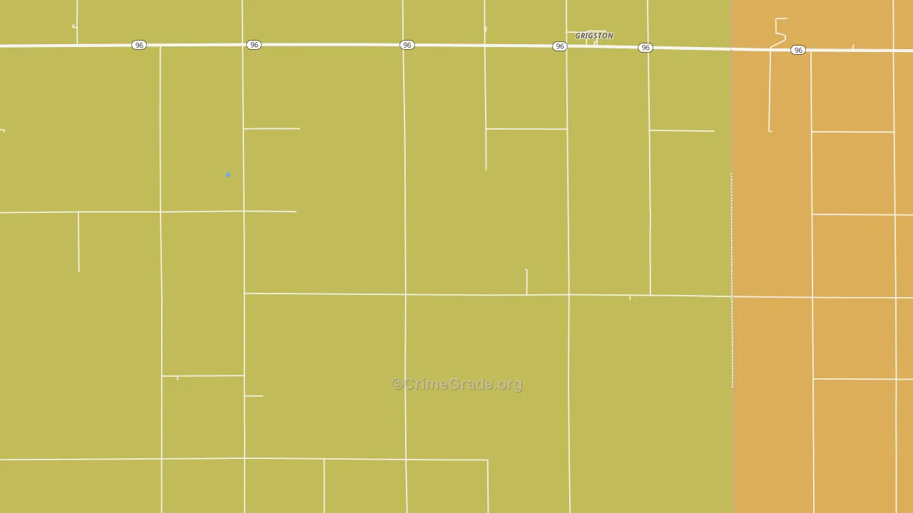 Grigston, KS Map of Vandalism Rates