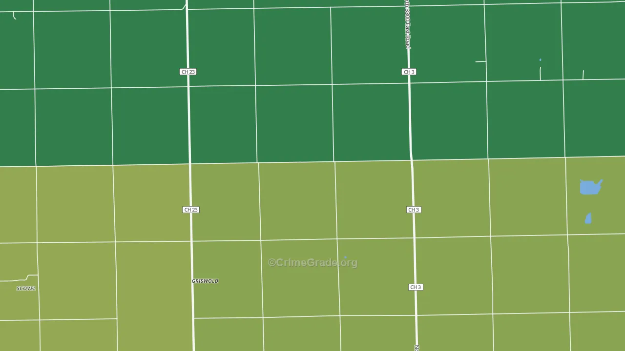 Griswold, IL Map of Vandalism Rates