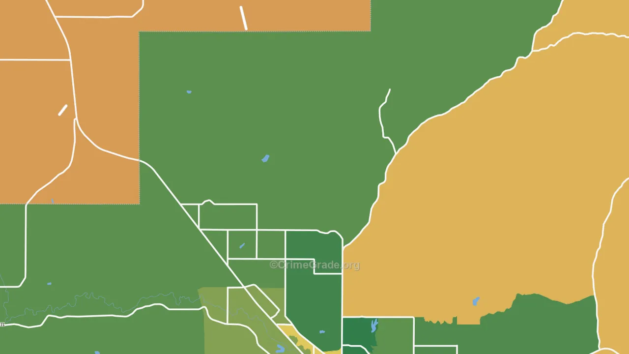Grizzly, OR Map of Vandalism Rates