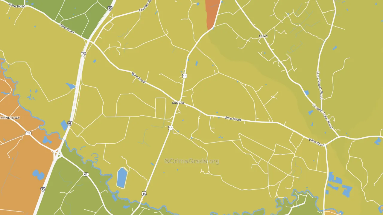 Grover, SC Map of Vandalism Rates