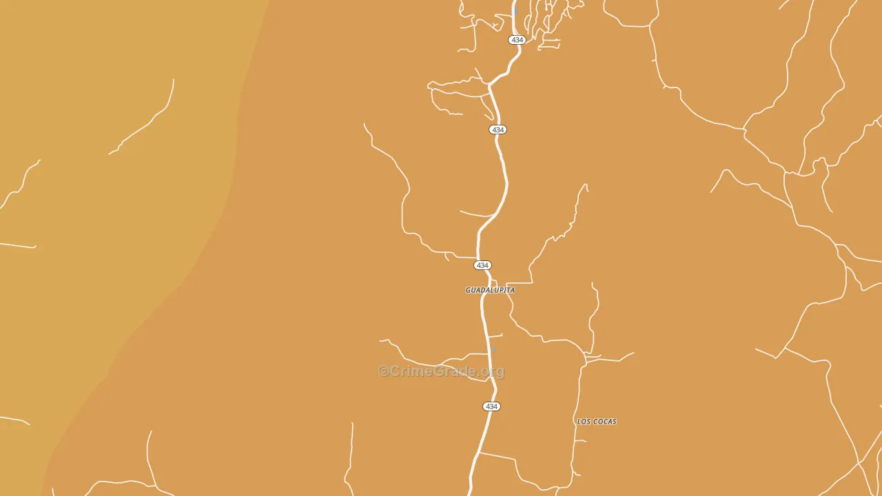 Guadalupita, NM Map of Vandalism Rates