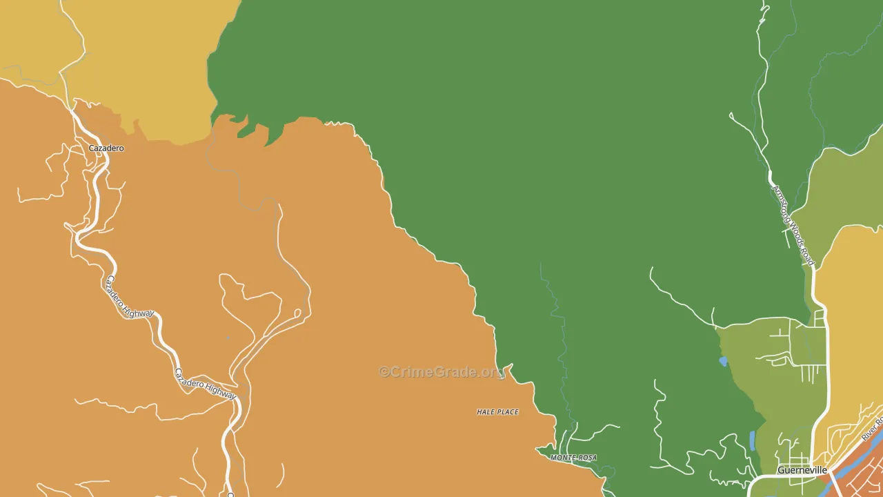 Guernewood Park, CA Map of Vandalism Rates