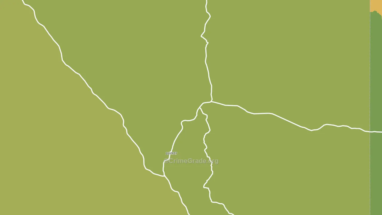 Guffey, CO Map of Vandalism Rates