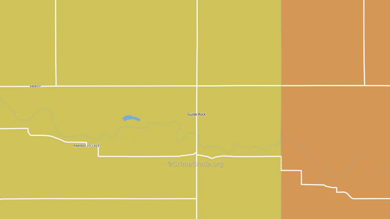 Guide Rock, NE Map of Vandalism Rates