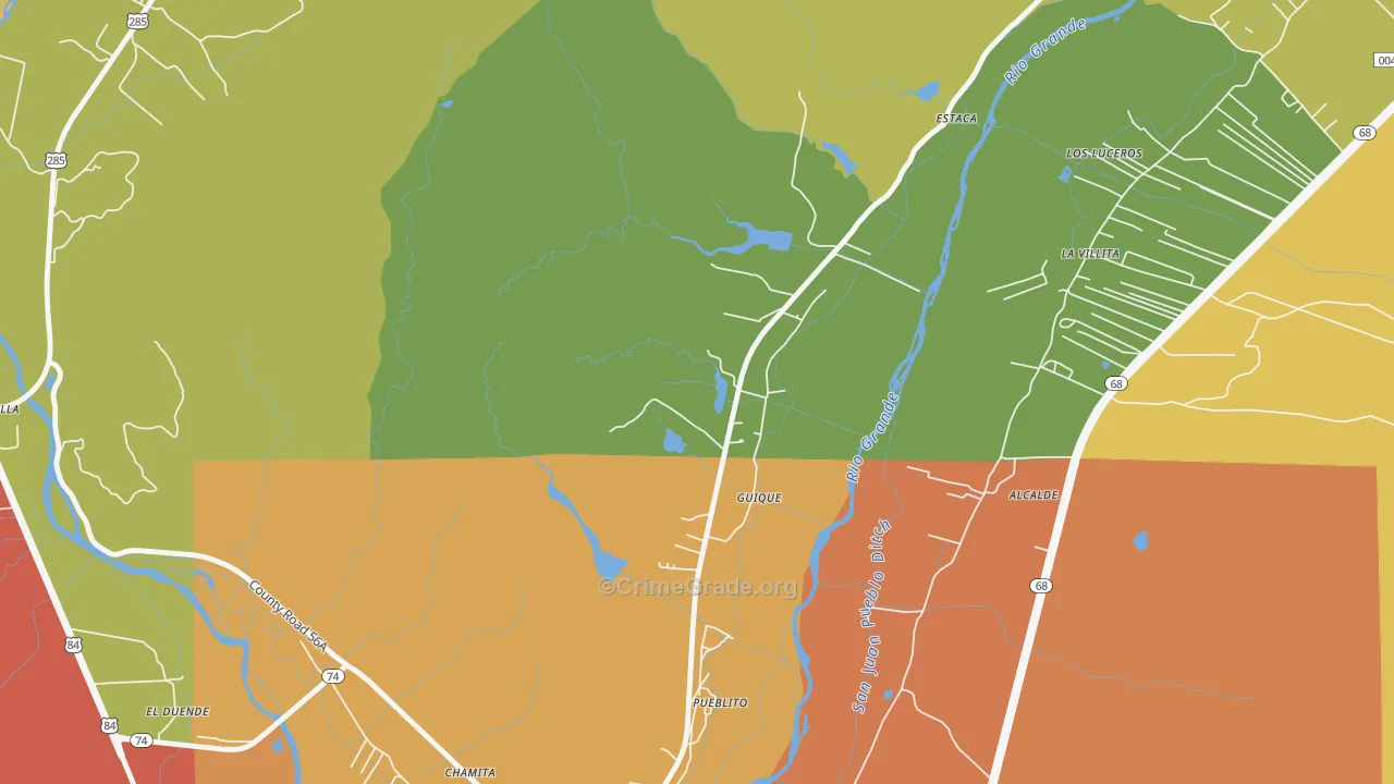 Guique, NM Map of Vandalism Rates
