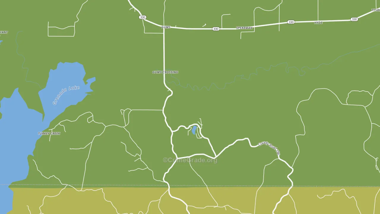 Gums, MS Map of Vandalism Rates