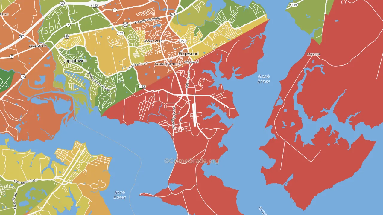 Gunpowder, MD Map of Vandalism Rates